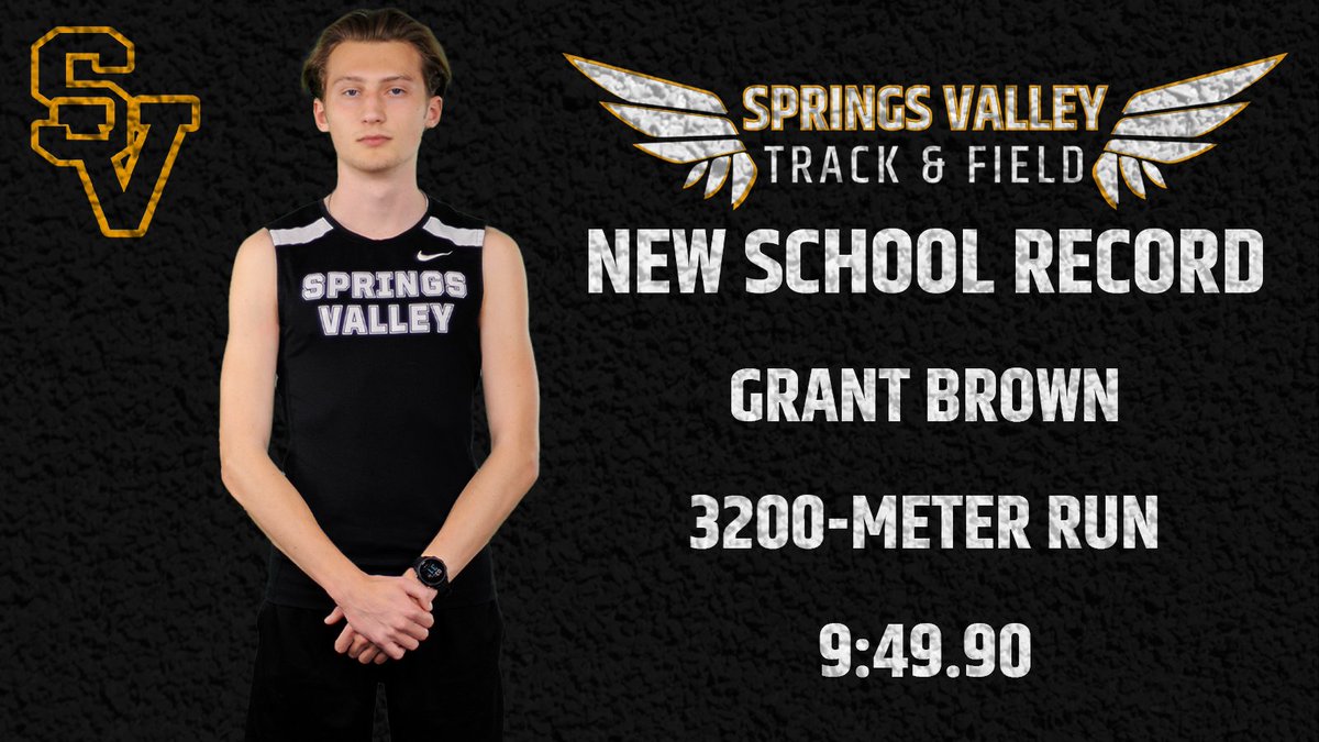 SVTrackXC1's tweet photo. A belated congratulations to Grant Brown on reclaiming the 3200-meter school record at the North Harrison Invite! https://t.co/jSv97IR5Us