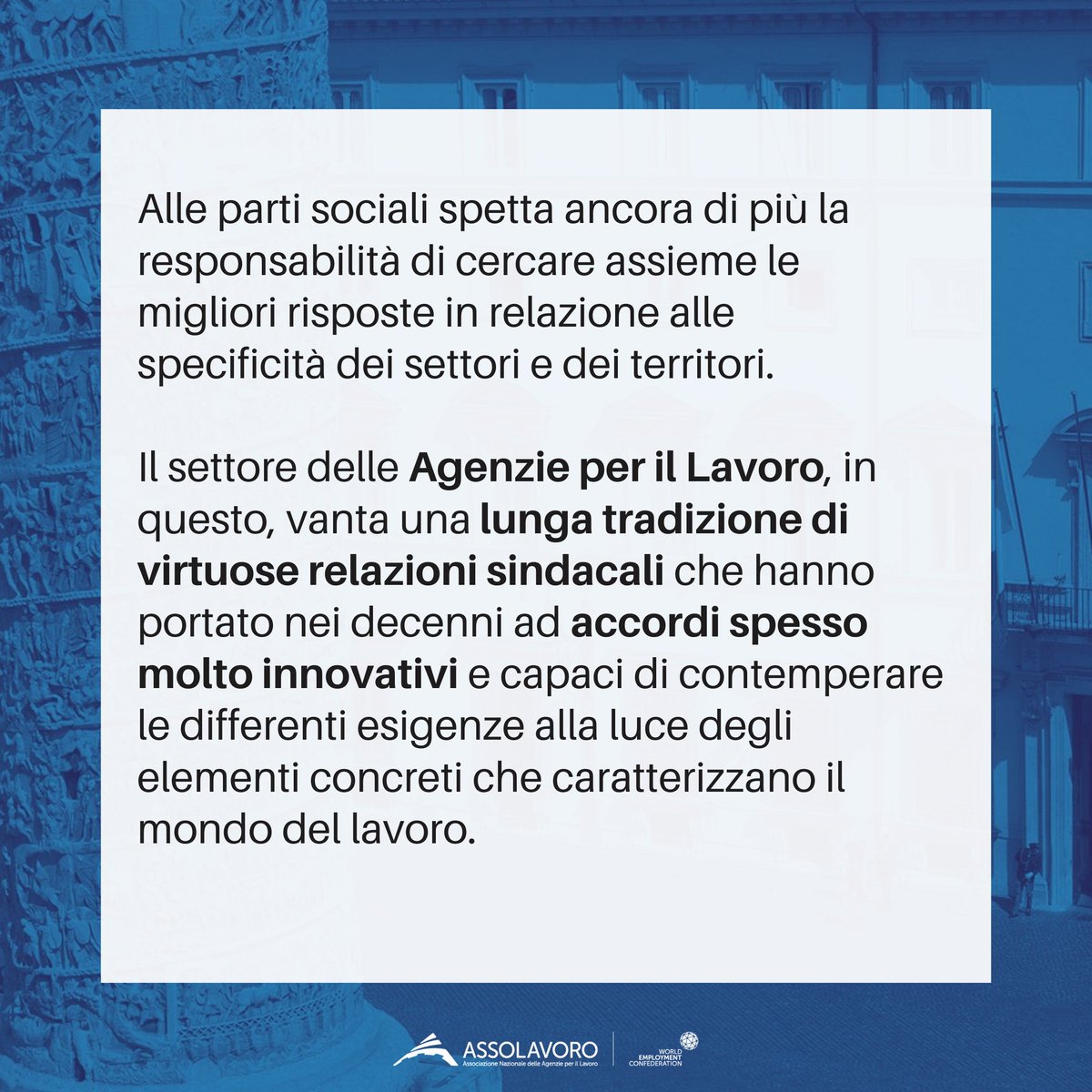 assolavoro's tweet photo. Giusta la direzione dei provvedimenti del #Governo. Ora verifica nell’operatività. 
#Assolavoro sul Decreto Legge per l’inclusione sociale e l’accesso al mondo del lavoro 👇 #DecretoLavoro #LavorodiValore https://t.co/NcNe9CtNjT