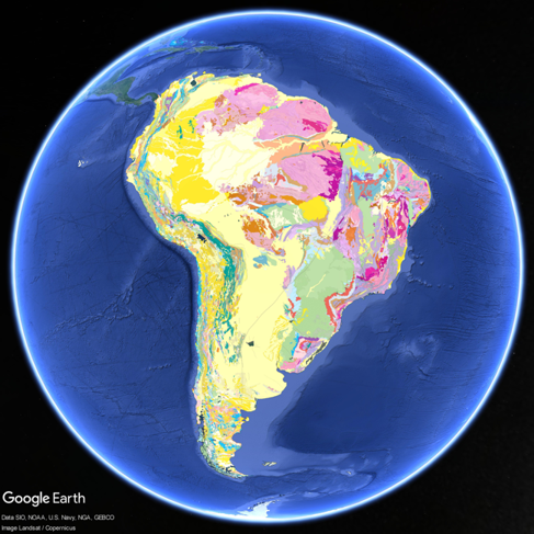 "Geological Map of South America in Google Earth" by Alcárcel-Gutiérrez et al

Full open access article here: doi.org/10.1080/174456…