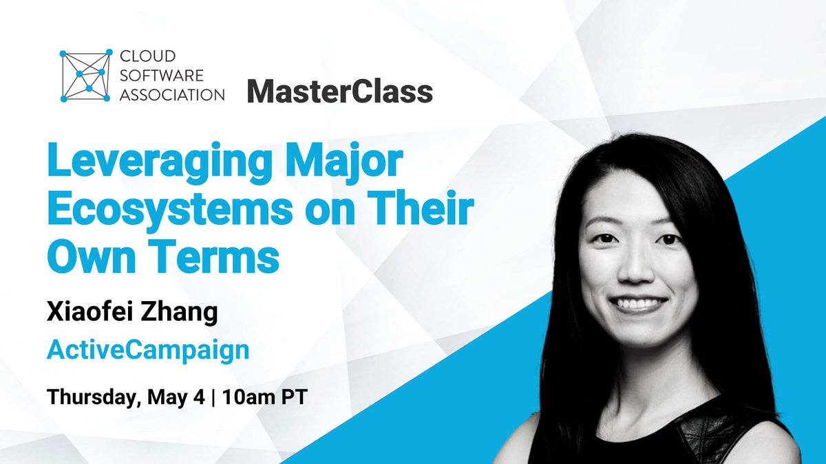 Sunir's tweet photo. This Thursday, 10AM PT: Leveraging Major Ecosystems on Their Own Terms 💥 

Xiaofei Zhang, Senior Director of Strategic #Partnerships at @ActiveCampaign will discuss how any company can leverage major #ecosystem players on their own terms.

Register now! https://t.co/6ts0YjFvq0 https://t.co/ZlHto9BhuW