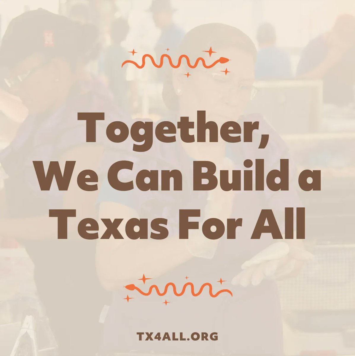 At Texas For All, we believe that every Texan deserves the opportunity to live freely and with dignity. 

Follow @Tx4All and join our fight to build a Texas where every individual – across race, place &amp; background – has the same opportunity.