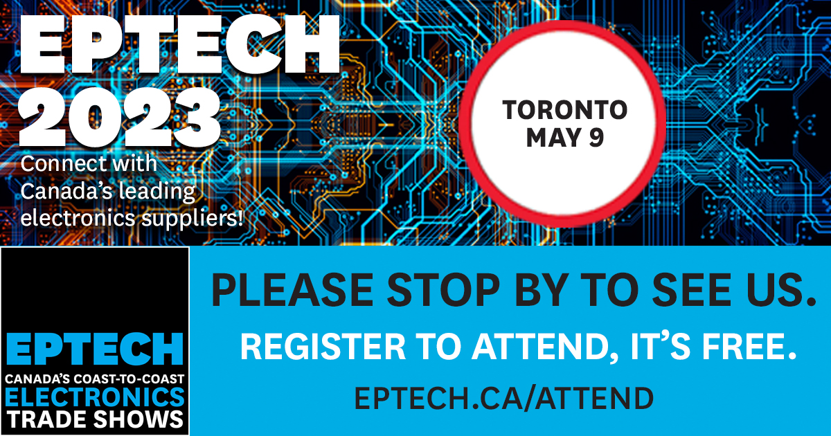 SchleunigerInc's tweet image. We&apos;re looking forward to exhibiting at EPTECH Toronto, in Markham, ON, on May 9!

Visit the Schleuniger booth to connect with our Canadian regional sales manager, Harry Coates, as he showcases our advanced wire processing solutions!

#EPTECH2023 #Innovation #WireProcessing