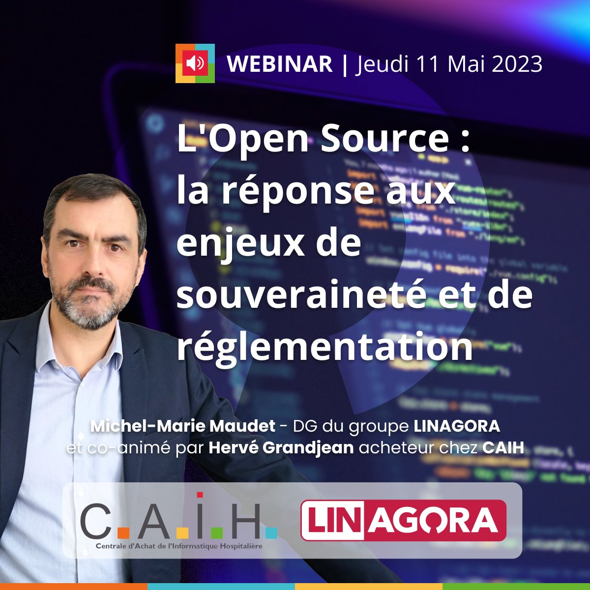 📢 A ne pas manquer pour les #DSI et professionnels de #Sante L'Open Source : la réponse aux enjeux de souveraineté et de réglementation 🗓Jeudi 11 mai 2023 - 11H00 ⏰ #Webinaire en libre accès aux places limitées🎟 ↪️ rb.gy/po063 #cybersecurite #infratech #linux