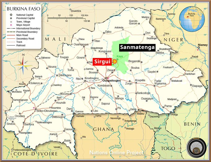 WamapsENG's tweet photo. #BurkinaFaso 🇧🇫 | On 01/05, the locality of #Sirgui, commune of #Boussouma (#Sanmatenga) was the scene of a new attack by #HANI.
The loss of human life and significant material damage were reported, but the final toll remains unknown.
Source @minute_bf https://t.co/AhC1XRSxtx