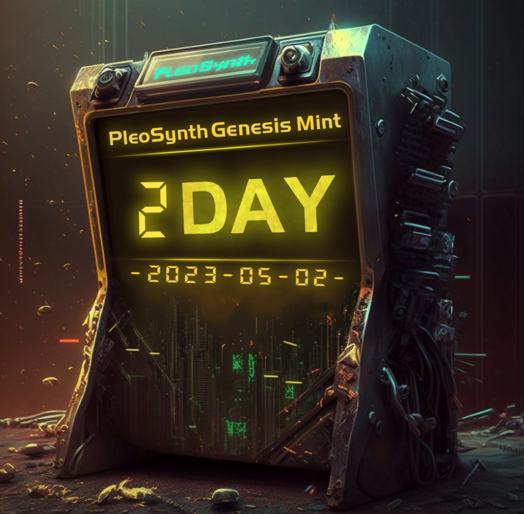 pleosynth's tweet photo. Genesis NFT launch in 2 DAYS!
📅May 4th📅 Mark the date🌟
Join our Discord https://t.co/XgTJFQdYJ3 and check out our exclusive #whitelist opportunities for our community! https://t.co/dQYmvSg57R