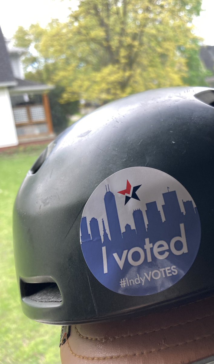 indybikehiker's tweet photo. I kept a fun tradition today: biked to vote.
Best wishes to all candidates and may a robust future for Indianapolis be the winner!
Whoever advances from this Democrat primary will have my support for the November election.
#biketovote #IndyVotes https://t.co/W4BRzSm0RP