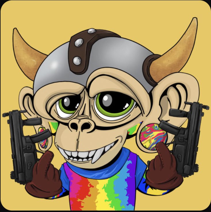 It’s A  @Fkn_Ape G2 #1809 It’s A Beast #FknApe Glad To Be Finally Apart Of The @Fkn_Ape Community Much Love💚 LFG🤝🔥🚀