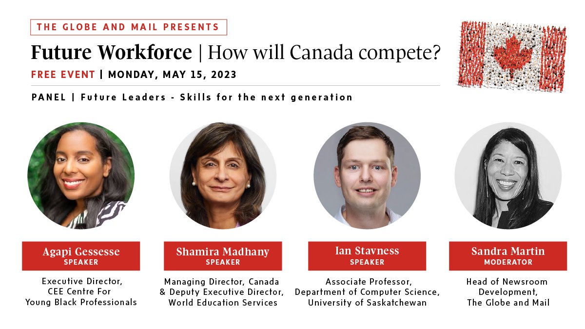Century Initiative (@ci2100) on Twitter photo The pandemic derailed learning & training for youth across Canada, especially in marginalized communities. Join us on May 15 as we explore solutions with <a href="/Ms_Gessesse/">Agapi Gessesse</a> <a href="/IanStavness/">Ian Stavness</a> <a href="/MadhanyShamira/">shamira madhany</a> <a href="/SandraEMartin/">Sandra E. Martin</a>
@GlobeandMailEvents #BigBoldCanada 
Register: globeandmailevents.com/canadasfuturew… The pandemic derailed learning & training for youth across Canada, especially in marginalized communities. Join us on May 15 as we explore solutions with <a href="/Ms_Gessesse/">Agapi Gessesse</a> <a href="/IanStavness/">Ian Stavness</a> <a href="/MadhanyShamira/">shamira madhany</a> <a href="/SandraEMartin/">Sandra E. Martin</a>
@GlobeandMailEvents #BigBoldCanada 
Register: globeandmailevents.com/canadasfuturew…