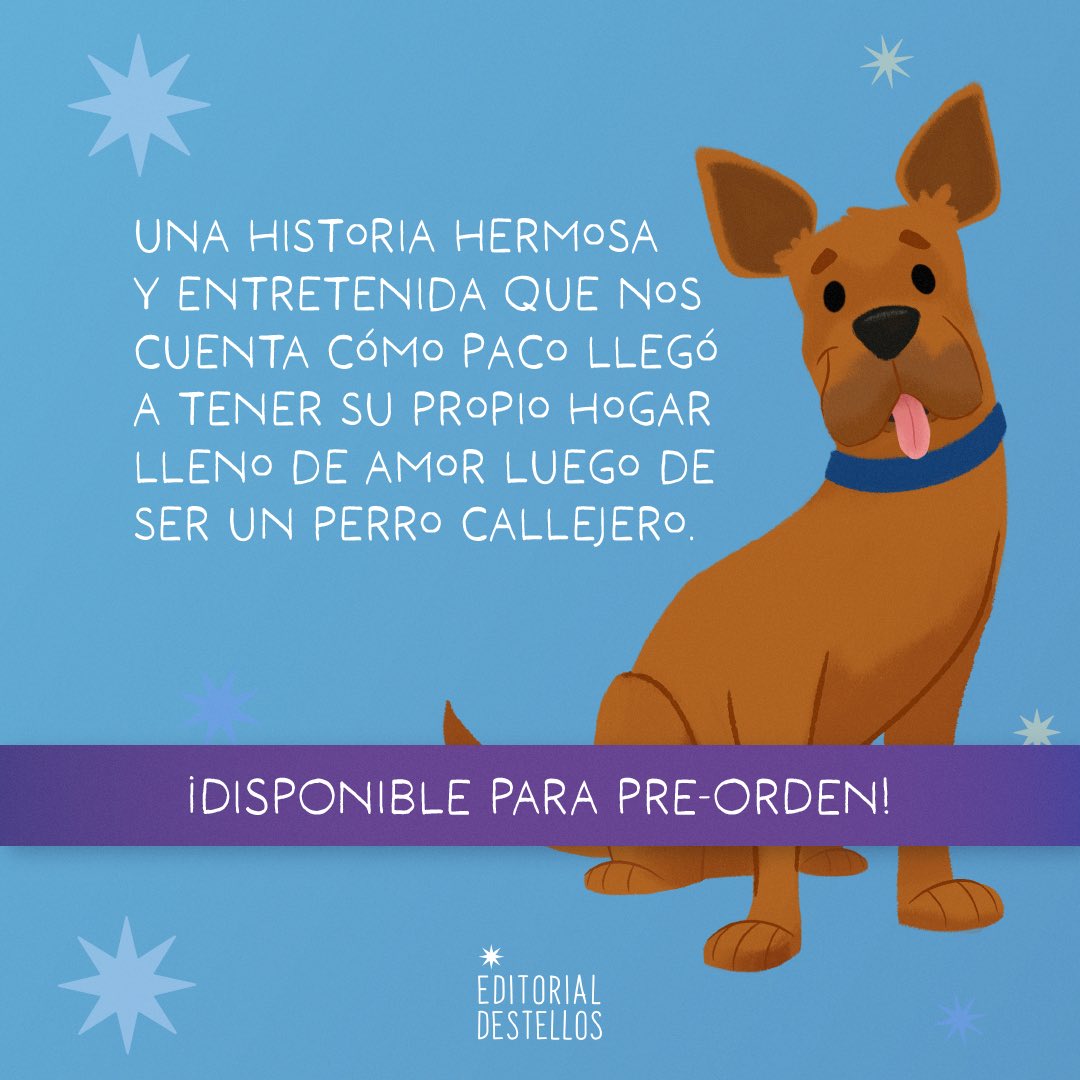 Con mucho entusiasmo les presentamos la historia de Paco, un carismático perro callejero cuya vida cambia el día que conoce una chica que decide darle un hogar. Puedes poner tu pre-orden en el siguiente enlace. ¡Tienes hasta el 31 de mayo!

igg.me/at/encontrando…