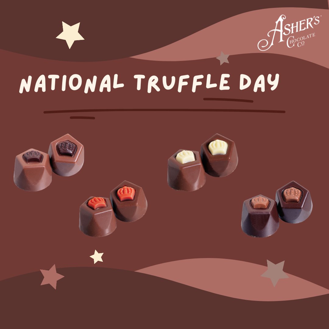 AshersChocolate's tweet photo. It's National Truffle Day! Asher's Truffles are among the many unique pieces we have at our Souderton and Lewistown Retail stores. Stop by to try some of the flavors we offer:, like Espresso, Raspberry, Caramel, and more!
#ashers #truffle #nationaltruffleday #truffleday https://t.co/rYmGHdniXd