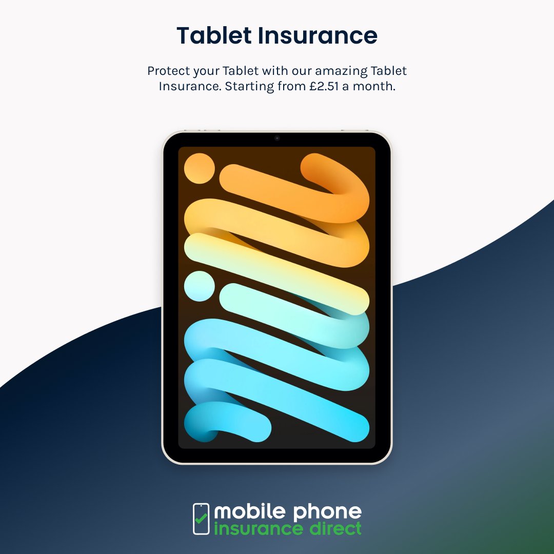 MPID_UK's tweet photo. Head to Mobile Phone Insurance Direct to protect your Tablet from accidental damage and theft for only £2.51* a month. Get your quote today, link in bio.

#tech #phoneinsurance #phone #Tablet #gadgets #protection #mobile https://t.co/eVSRVWmfNb