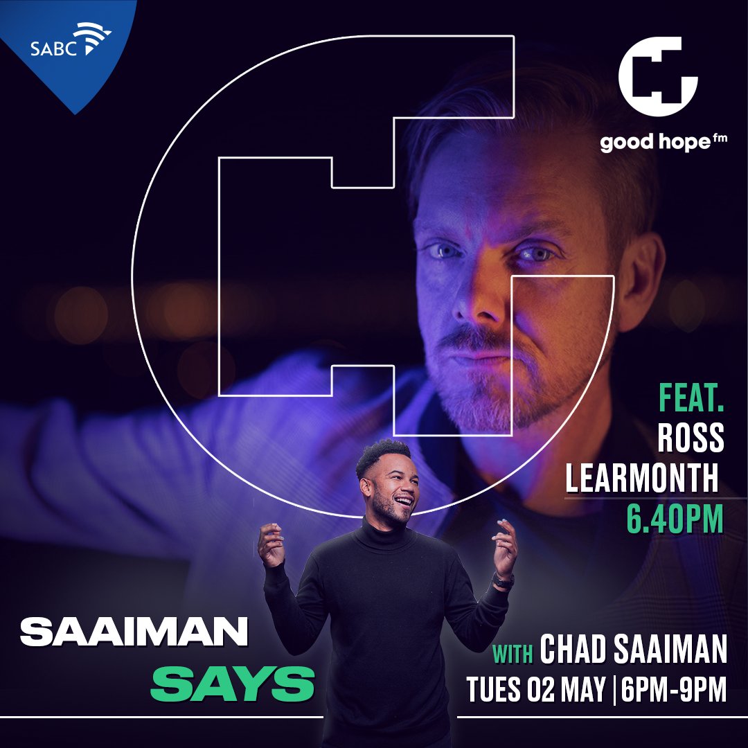 GoodHopeFM's tweet photo. Tonight on #SaaimanSays 🎤

On the back of his 2023 debut solo album release, “Carousel,” @Prime_Circle front man @RossLearmonth celebrates 22 years in the music industry and has a conversation with @chadsaaiman at 18:40 

#capetownsoriginal❤️📻 https://t.co/3vHBWFZPcs