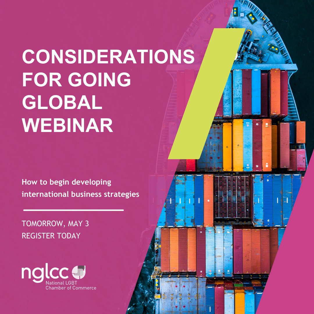 Are you a small business owner looking to increase your company's bottom line and competitiveness? Join us for a webinar on gaining greater market access through exporting. Register now nglcc.org/event/consider…! #Exporting #SmallBusiness #NGLCC #GoingGlobal