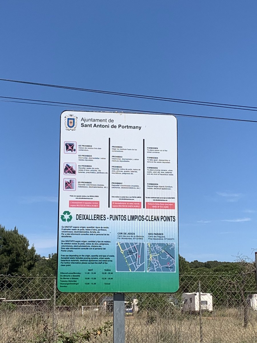 Punt de recollida a l’Hipòdrom de Sant Rafel. 
Impresentable!