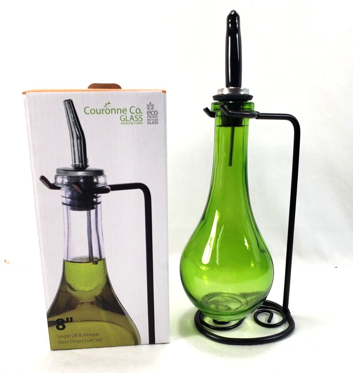 SeaPickers's tweet photo. Single Hanging Oil &amp; Vinegar Cruet Set Green 8" Or Hanging Vase https://t.co/EsxU2haiBW #seapillowtreasures https://t.co/er1tU3K6dI