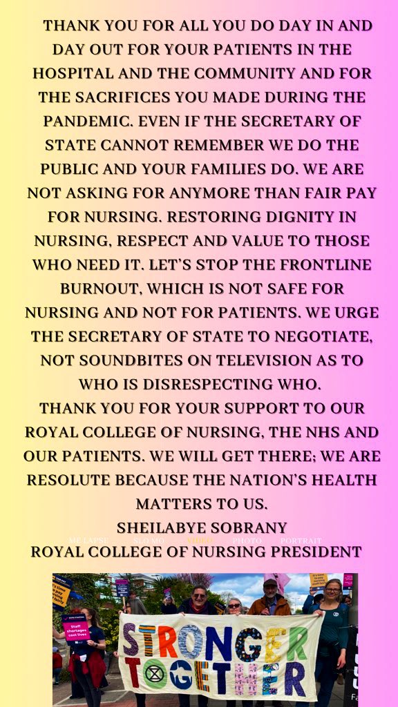 SheilaSobrany's tweet photo. @SteveBarclay #FairPayForNurses is about safe staffing and reduced risk to our patients this is for our nursing workforce....👇🏽 https://t.co/HPKenK2pBU