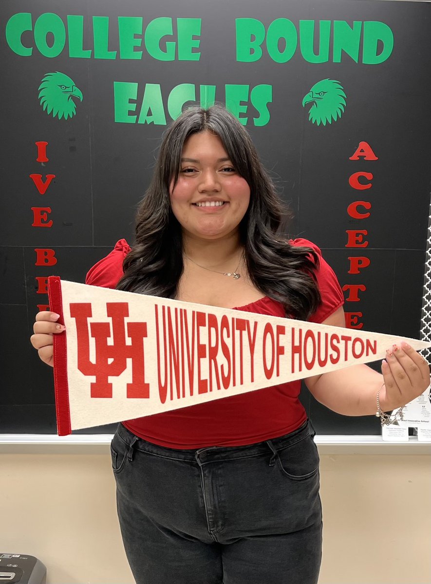 PHSCollegeRoom's tweet photo. Congratulations to Diana Reyes on her acceptance to @UHouston @UTSA @txst and @uhdowntown #collegeaccepted #collegeboundeagle #futurecoog #futureroadrunner #futurebobcat #futuregator @PasadenaISD_TX @PasadenaHigh @GenerationTexas @AdviseTX https://t.co/PoVMUfi6f8