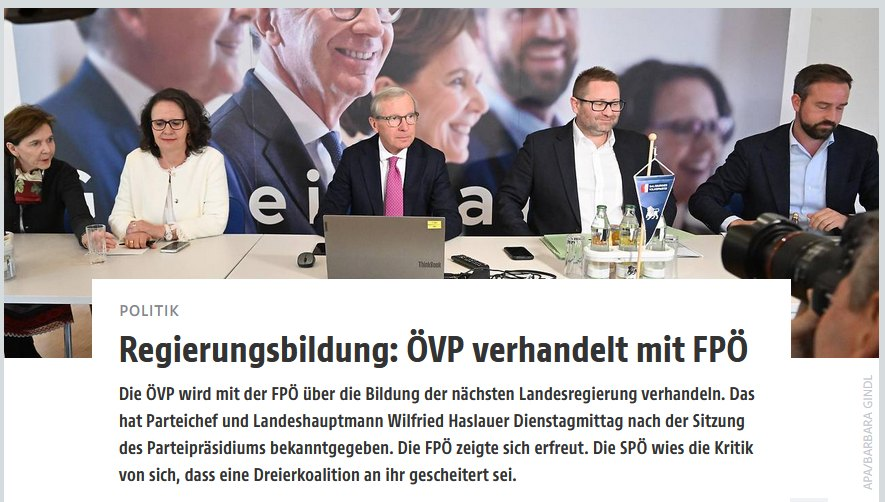 kay_dankl's tweet photo. Nach der Wahl ist plötzlich alles anders.

Vor der Wahl hat die FPÖ vollmundig angekündigt, nicht mit Haslauers ÖVP zu koalieren. Haslauer hat mit Blick auf die FPÖ von einer Stimmung wie in den 1920ern gesprochen &amp; gesagt, er will nicht, dass „die Niedertracht, Gemeinheit, ... https://t.co/Sojt7zFmCJ