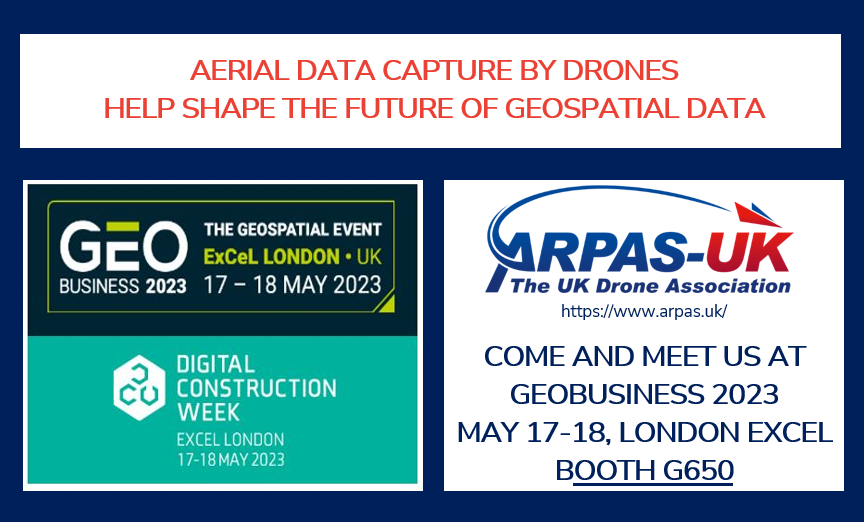 See you there!
17-18 May 2023
@GEOBusinessShow @DigiConWeek 
#business #data #geospatialdata #constructiondata #aerialimagery #drones #droneindustry #droneinspections #dronesurveying #london
