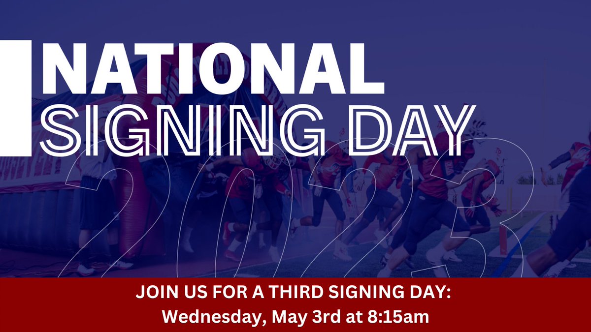 TRRoughRiderFB's tweet photo. We're it doing again for a third time as our @WeAreTRHS Rough Riders keep racking up the scholarships! Join us on Wednesday morning at 8:15am as our very own @BryanRhoder signs his national letter of intent to further his education and play at the next level! #ALLIN https://t.co/gdbPF8E41C