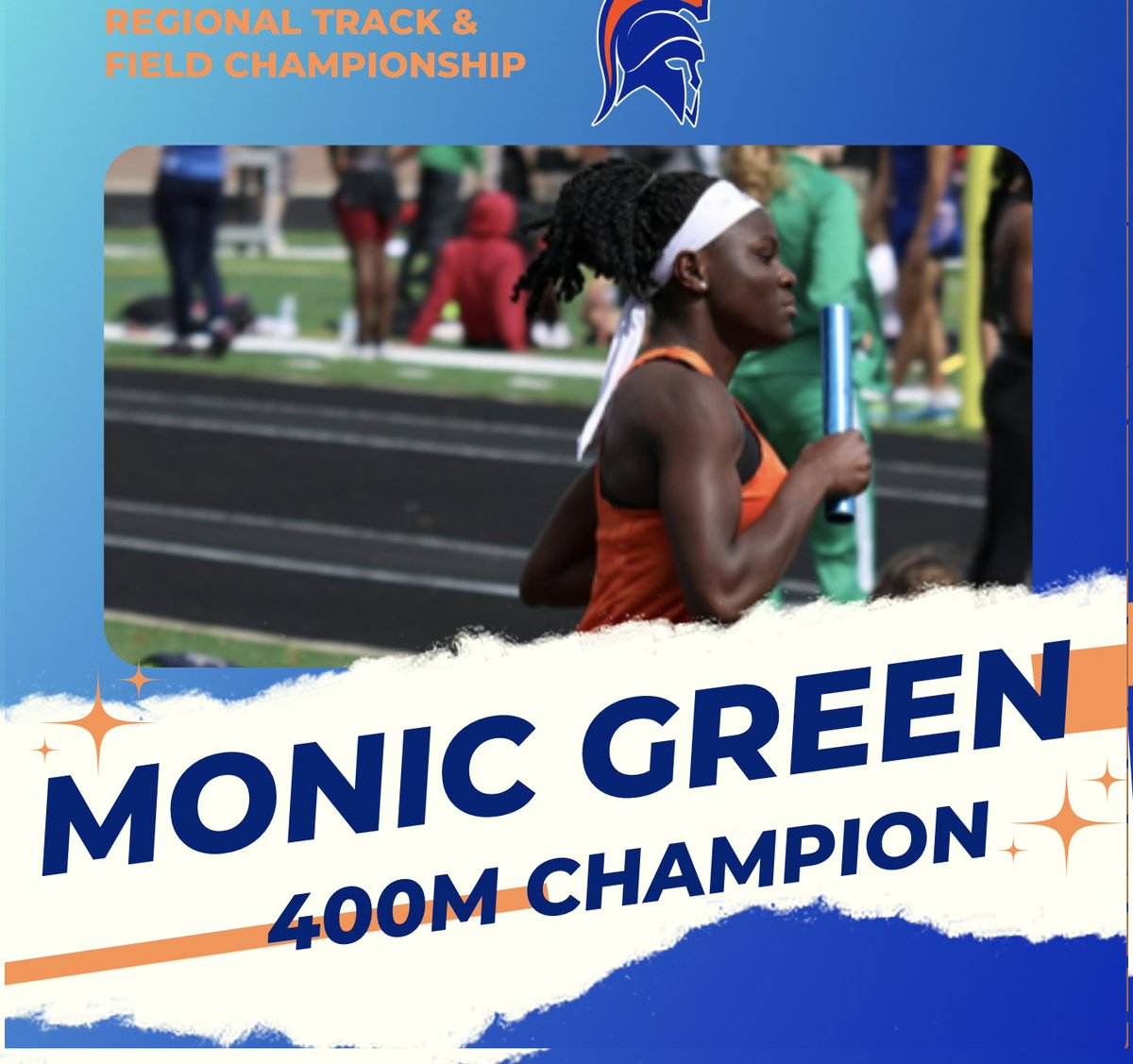 IslandTrackXc's tweet photo. Monic Green captured her 2nd straight regional championship in the 400m this weekend - she is currently ranked #3 in 4A in the 400m https://t.co/jtVKLp4DHo