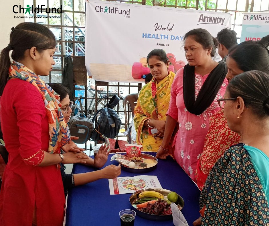 ChildFundIndia's tweet photo. To improve the nutritional status of children from marginalized groups, ChildFund India in association with Amway India under the #Powerof5 Campaign in Kolkata celebrated #worldhealthday on 12 April 2023.
More than 200 people participated and benefited from the health camp. https://t.co/mSbtiwDcgD