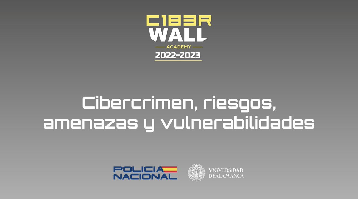 C1b3rWall's tweet photo. Abierto el módulo "Cibercrimen riesgos, amenazas y vulnerabilidades" de #C1b3rWallAcademy
Muchas gracias a los ponentes que han participado compartiendo sus conocimientos y experiencia.
Esperamos que lo disfrutéis mucho.

https://t.co/78sYfEhhie https://t.co/obfEGAQqj7