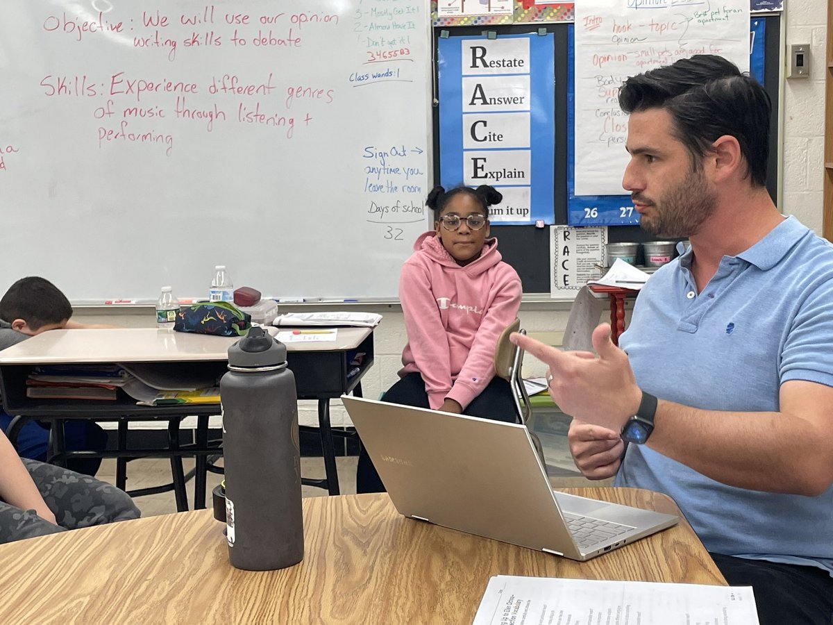 MarisaLVJackson's tweet photo. Bringing opinion genre & writing into music class this morning at Woodridge. Is NSYNC or Backstreet Boys your favorite & what are your REASONS?!Thank you, Mr Croteau for this creative approach to opinion genre! @MusEdxMrsJ @CranstonSchools #homeofthe🧙♂️ #writingacrossthecurriculum https://t.co/CqSDkqJ3CS