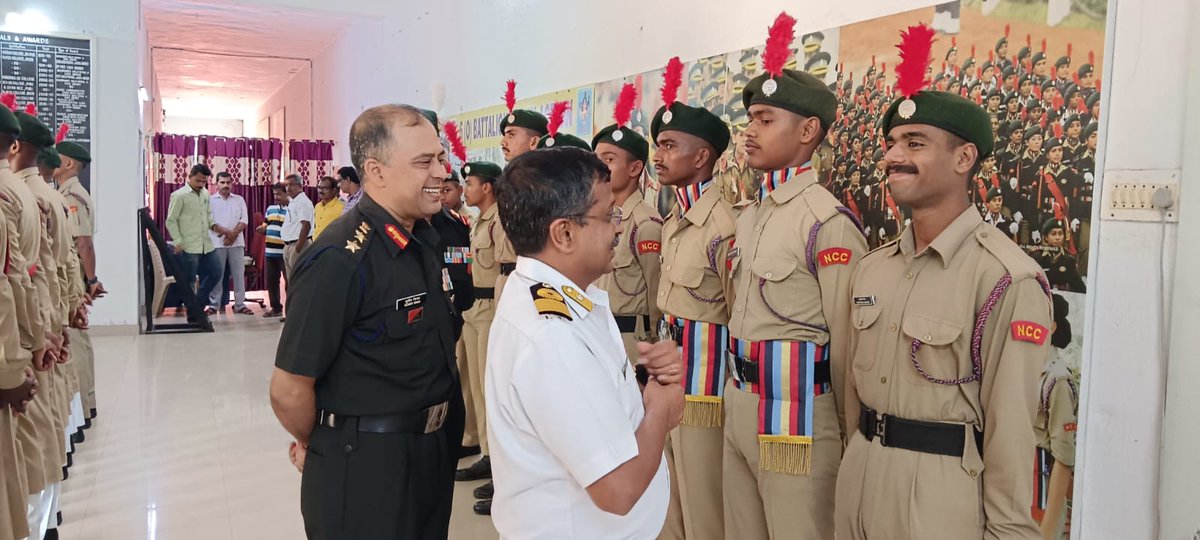 NCCDteOdisha's tweet photo. #NationalCadetCorps
Cmde J Suresh, Dy DG, NCC Dte Odisha, visited 6 Odisha Bn NCC today. 
@GovernorOdisha 
@Naveen_Odisha
@HQ_DG_NCC
@DHE_Odisha https://t.co/buFCiF6YsF