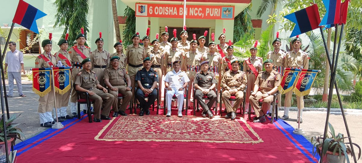 NCCDteOdisha's tweet photo. #NationalCadetCorps
Cmde J Suresh, Dy DG, NCC Dte Odisha, visited 6 Odisha Bn NCC today. 
@GovernorOdisha 
@Naveen_Odisha
@HQ_DG_NCC
@DHE_Odisha https://t.co/buFCiF6YsF