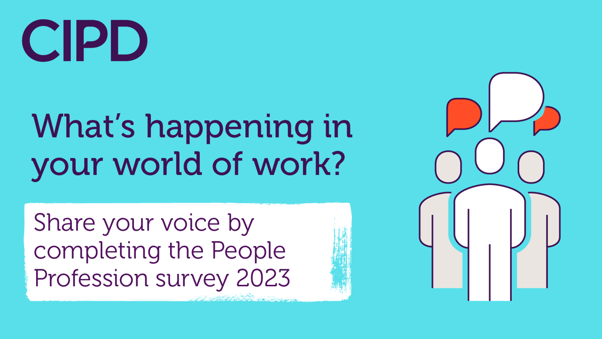 CIPD's tweet image. Got 15 minutes to spare? ⏰

Complete our latest People Profession survey and help us understand current #HR practice across different regions 🌏 

You'll be informing future research and professional practice: ow.ly/KB3f50NTOQb 

#CIPD #Voice #Research