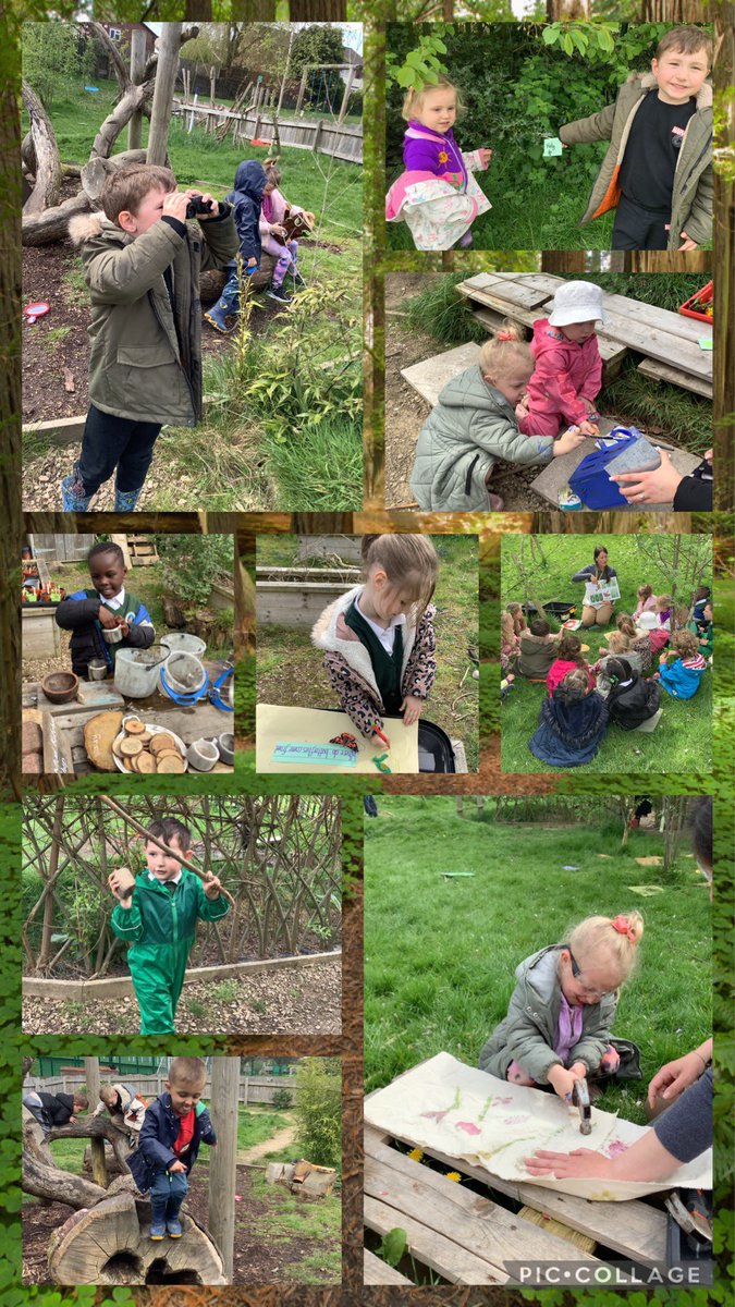 Another fantastic #forestschool session🌳🌸🌻🐛🐞🕷We have spent the afternoon discovering, exploring, creating, imagining, climbing, jumping, building confidence, but best of all-having fun! @mrspEYFS @StJosephStBede #sjsbEYFS #UtW #EAD #CharactisticsOfEffectiveLearning #sjsbPE