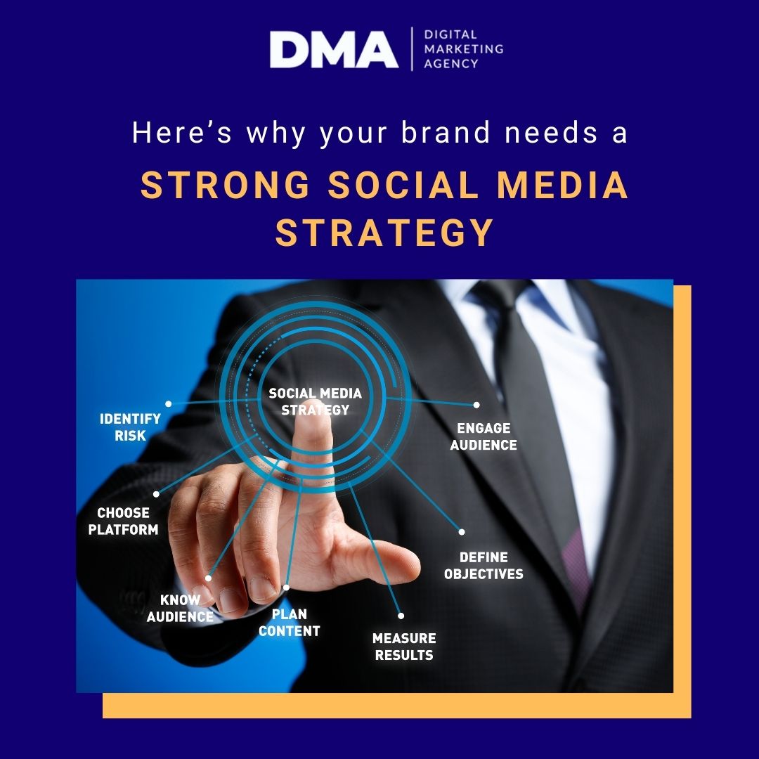 DMA_Agency_'s tweet photo. A strong social media strategy is crucial for brands to engage with customers and build loyalty. 
Do you want to transform your brand with the help of social media?
Click here to schedule a FREE consultation call with our Social Media Marketing experts https://t.co/m0Ml8Waecn https://t.co/eErTTdb4ZC