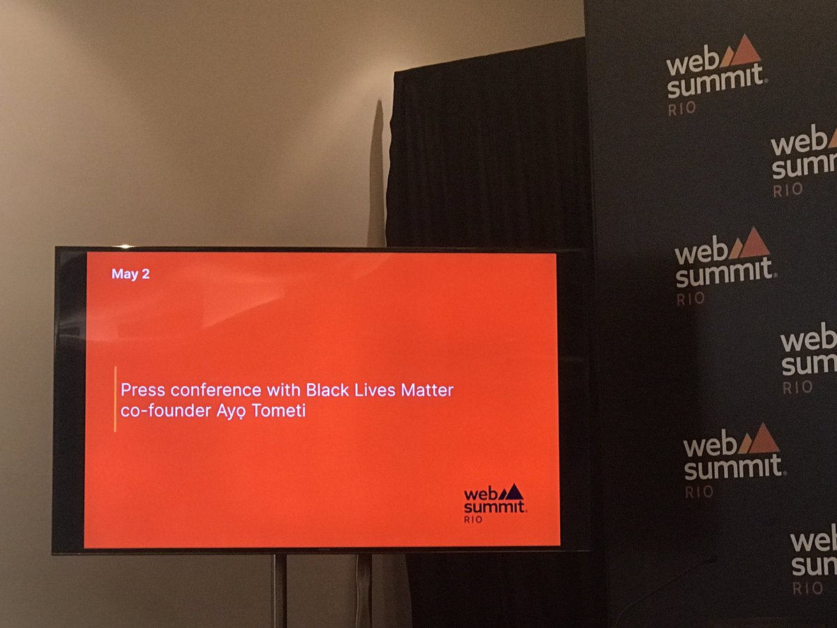 pluraleemsite's tweet photo. Acompanhe o #WebSummitRio com @pluraleemsite !! Olha quem vem — @ayotometi ! Co-founder do @Blklivesmatter #BlackLivesMatter // @negrali @sitemundonegro @MidiaNINJA @tainadepaularj @renatasouzario @flaviaol @tiamaoficial @ManoelSoares_ @astridfontenell @NoticiaPreta @paporetonet https://t.co/Zb8SyUKl3H