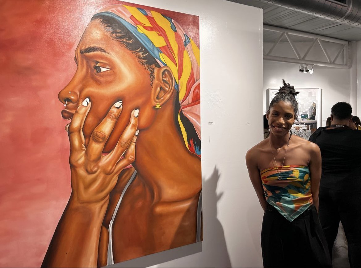crystheartist's tweet photo. Got to show my work in a museum for the first time 🤍🎨 https://t.co/WVoCDIpKOo