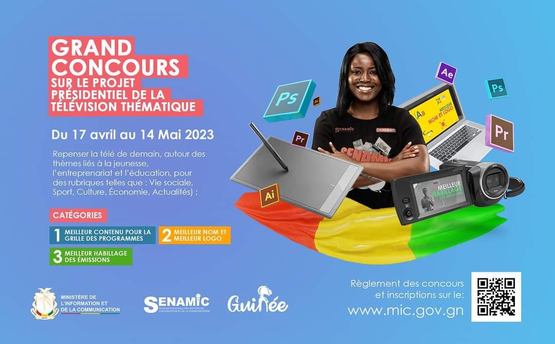 InfoComGN's tweet photo. Imaginez une chaine télé réalisée pour les jeunes par les jeunes axée sur des rubriques portant sur la vie sociale, le sport, la culture, l’économie et l’actualité. Géniale non ?

𝐒𝐨𝐮𝐦𝐞𝐭𝐭𝐞𝐳 𝐯𝐨𝐭𝐫𝐞 𝐜𝐚𝐧𝐝𝐢𝐝𝐚𝐭𝐮𝐫𝐞 ici👇 https://t.co/eyhx8h37QJ