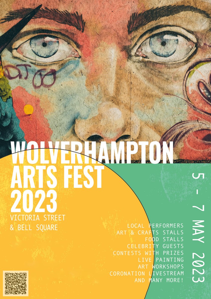 🔔Don't miss the first Wolverhampton Arts Festival in Victoria St this Fri 5 to Sun 7 May for live music, dance, art demos, a treasure hunt + a street full of arts and crafts, all brought to you by The Framer’s Gallery in conjunction with Enjoy Wolverhampton and Wolves Council🔔