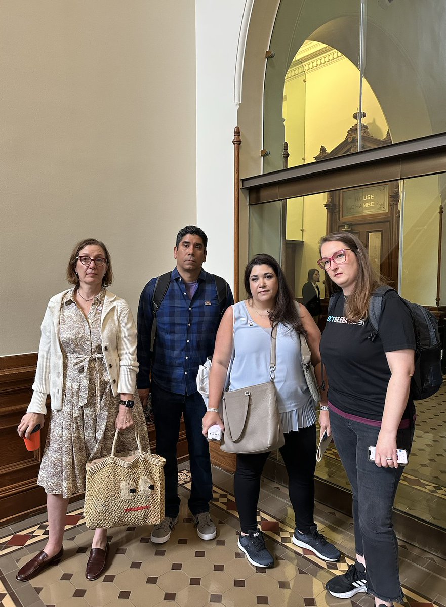 TransTexas's tweet photo. HAPPENING NOW:

Parents of trans kids came from across Texas to speak with Speaker @DadePhelan. They locked the doors on them.

Parents have been trying to speak to him for months and we won't stop trying to day. We're fighting for our trans kids and nobody is going to stop us! https://t.co/GqACV1XBEl