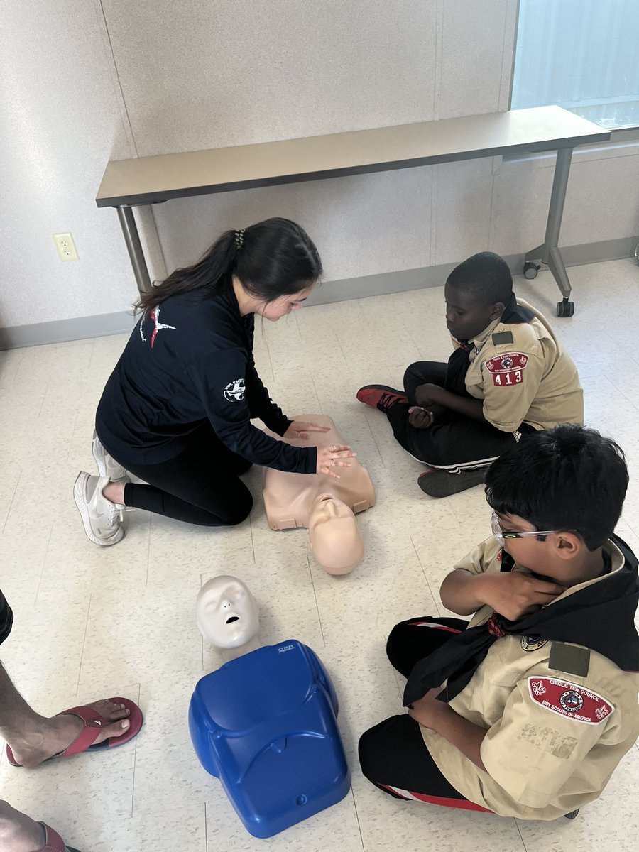 NurseVenner's tweet photo. MHS Health Science trained the Boy Scouts on CPR! #CardinalCTE #CardinalsRise #MelissaSchools #REDRED https://t.co/thrcOuY9Jm