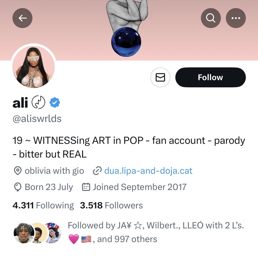 𝗙𝗔🅱️𝗜𝗢ᴺᴹ on Twitter "more than 990 others following this fake barb