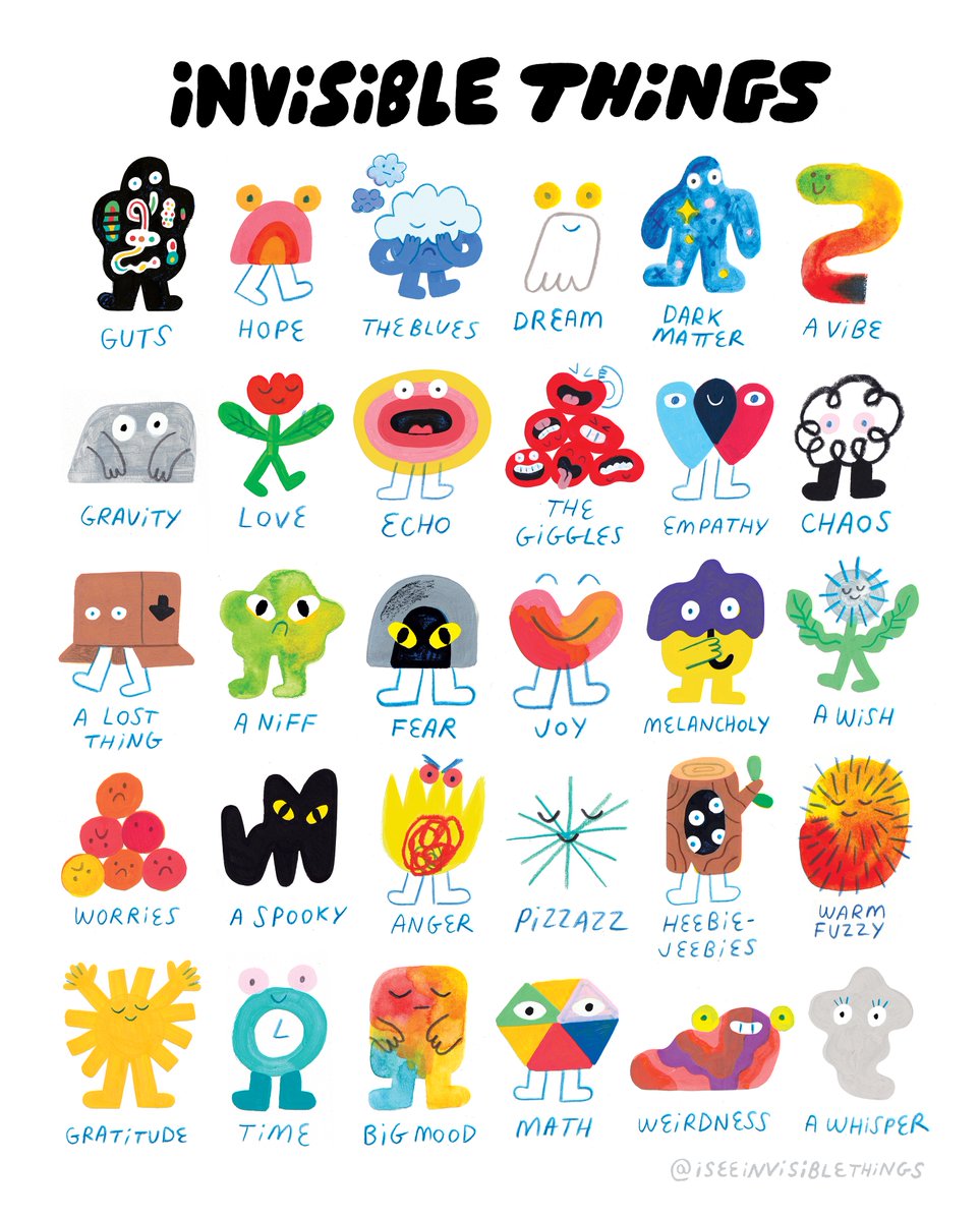 andyjpizza's tweet image. Curious, which Invisible Thing is most ✨&quot;you&quot;✨?
For me it&apos;s a tie between Melancholy☔️and➰Chaos!

How to get this new &amp;amp; updated FREE POSTER: invisiblethings.co
(For a limited time only)