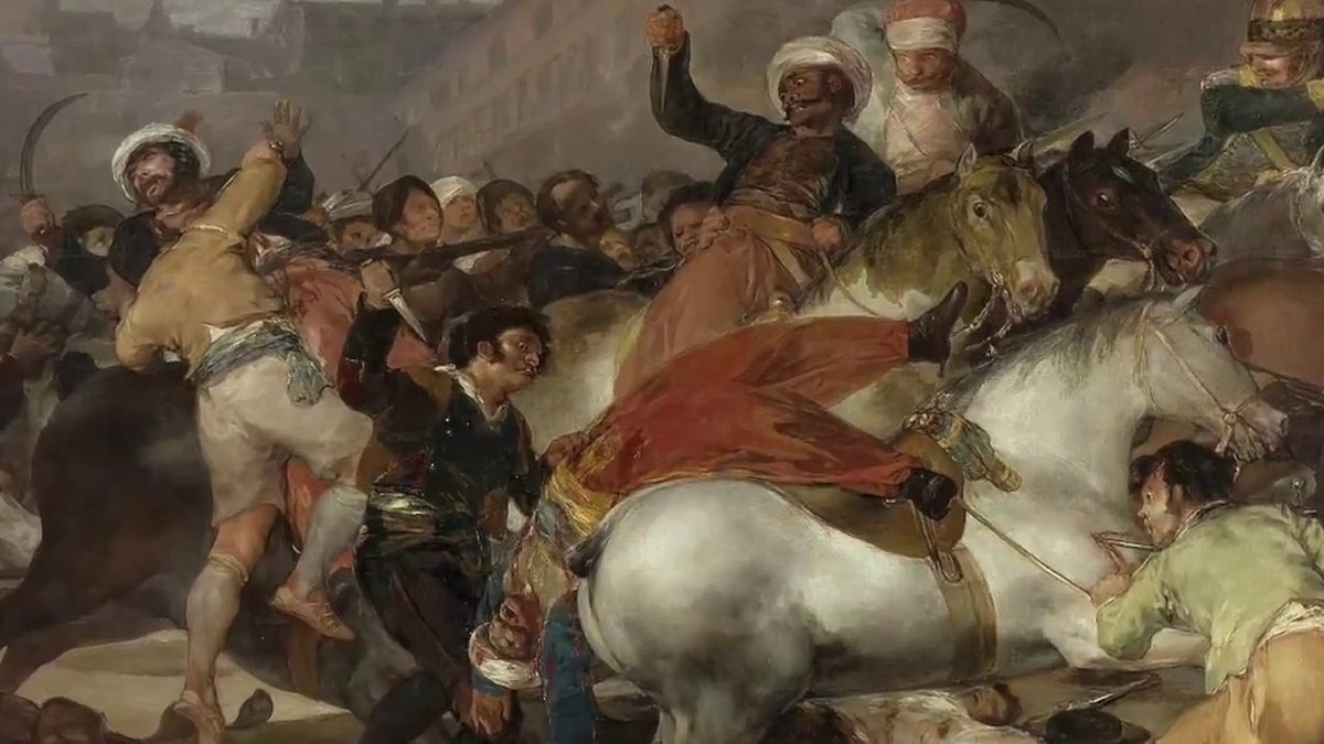 MadridenRuta's tweet image. El 23 de marzo de 1808 hacía su entrada en #Madrid el general francés Joachim Murat, que a su vez era cuñado de Napoleón. Fue el responsable de la carga del #2DeMayo y los fusilamientos del día 3 en la montaña del Príncipe Pío.

#madridenruta #23demarzo #napoleón