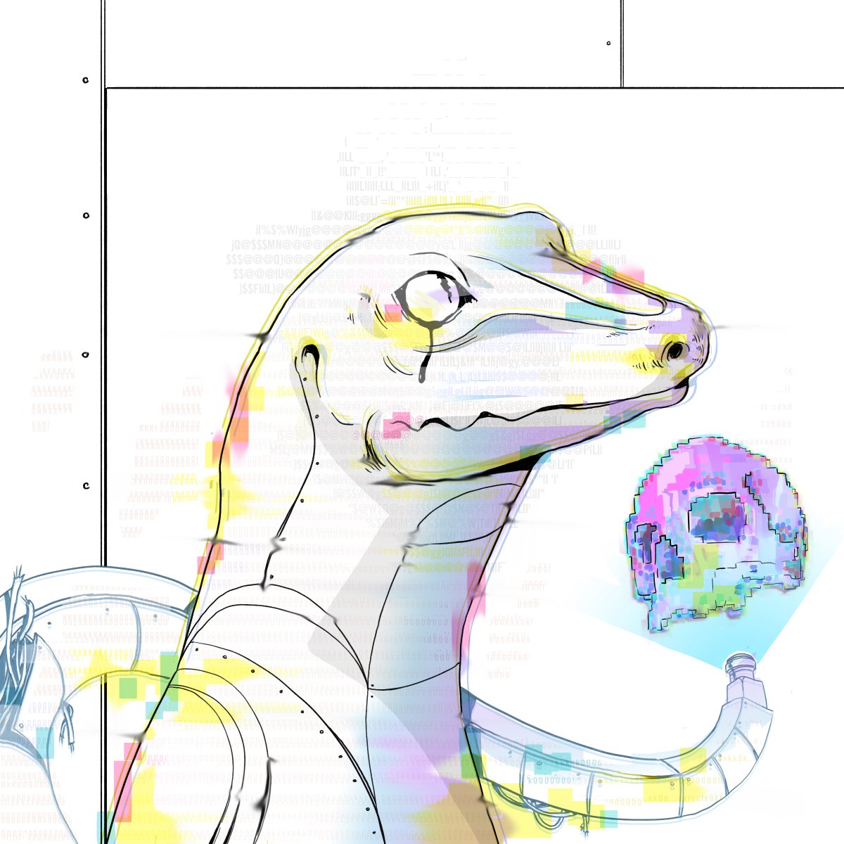 LizardLabNFT's tweet image. CHOP SHOP #0003

"A fleeing experiment, unable to be restrained. Now lost in time and space, free to wield its infinite skills and create miracles… if it sees fit…"