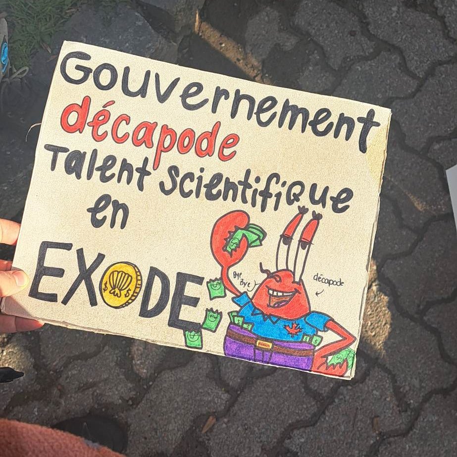 mclafreniere's tweet photo. @NSERC_CRSNG  doit augmenter les fonds prévus pour les https://t.co/Fp4OnJh6cH en recherche, sans diminuer les nombre de bourses ni les fonds attribués aux chercheur.euses. 👩🏽‍🔬✊🏽💸
20 ans sans augmentation, ça suffit!!!!
#SupportOurScience https://t.co/rfH6MgXZ6Z