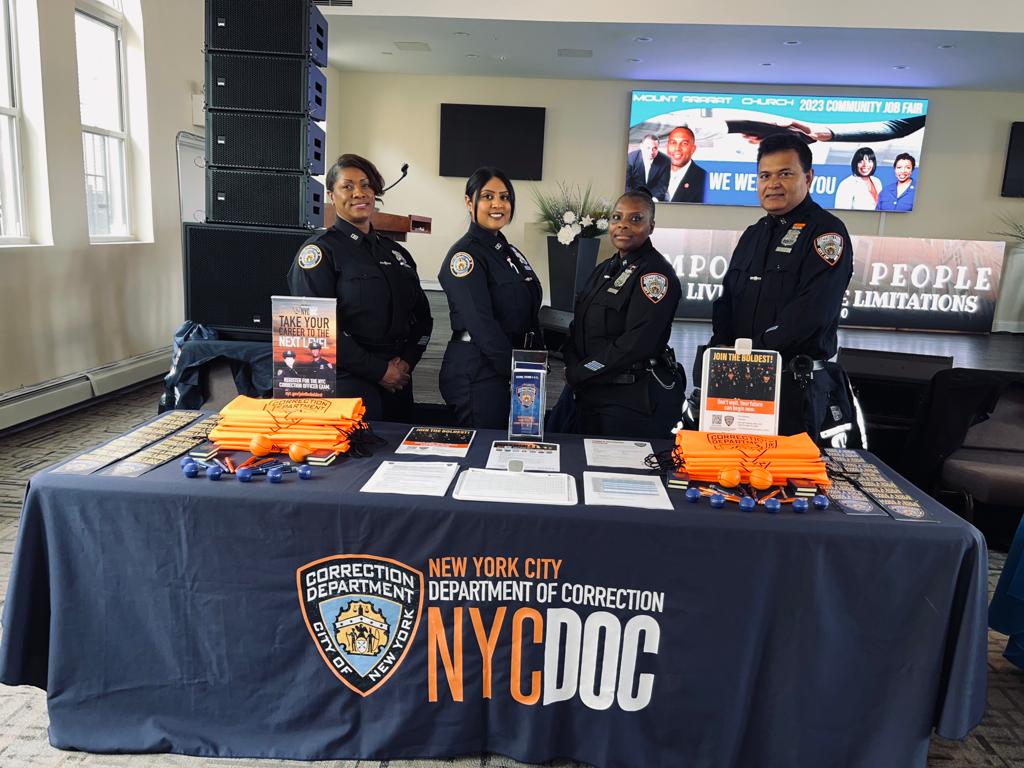 NYC Dept. of Correction on Twitter "The RECRUITMENT Unit is at The