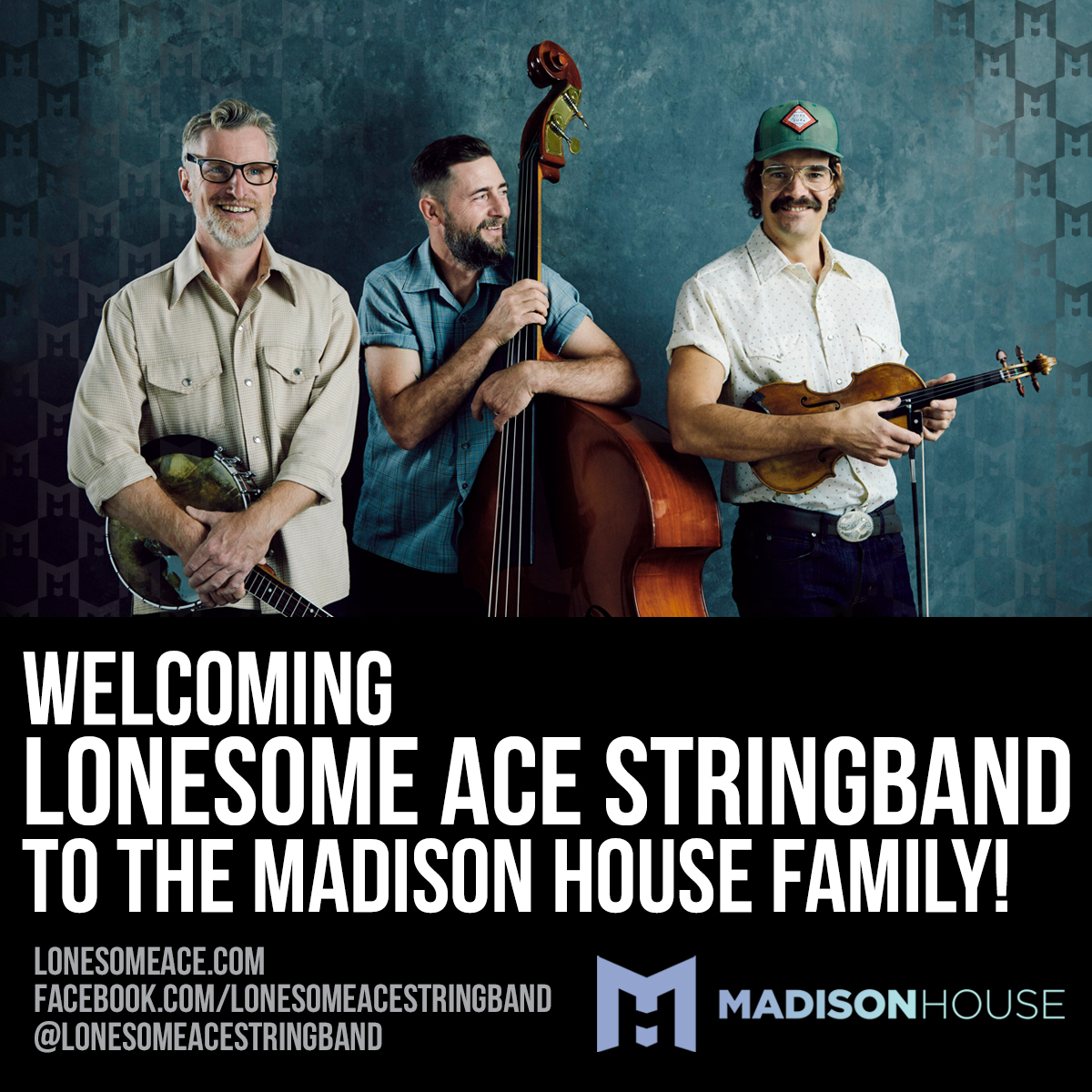 madisonhouse's tweet image. Welcoming to the #MadisonHouse Family, Lonesome Ace Stringband!  

Check out their profile to see if they are headed to a city in your area and see them at Pickin' In The Pines and Delaware Valley Bluegrass Festival this September.