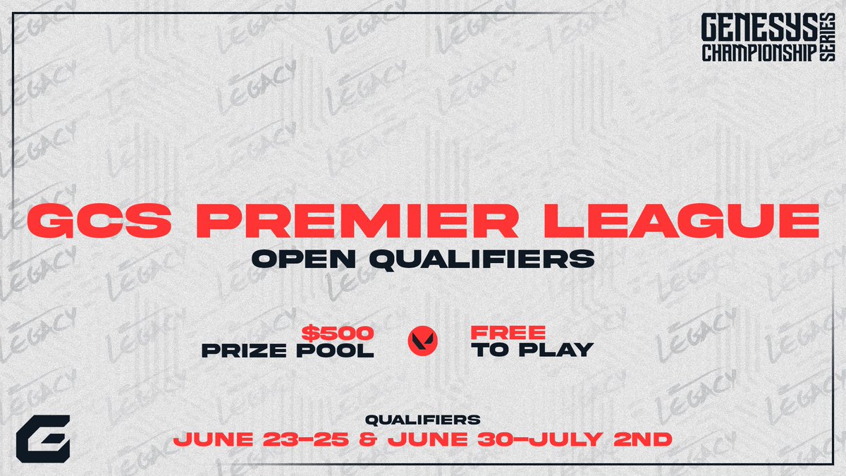 Genesys Championship Series on Twitter "🚨GCS PREMIER LEAGUE 🚨 Free to