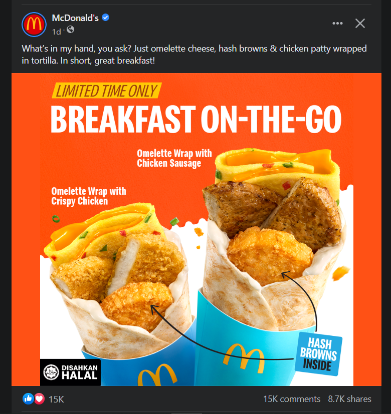 myssiing's tweet image. So, sometimes I'll get @McDonalds ads in my feeds from other countries (not sure why, targeting is a bit off there by the marketing teams) but I always find them amusing and super interesting by their offerings. This one is from Malaysia. #culturaldifferences #fastfoodabroad