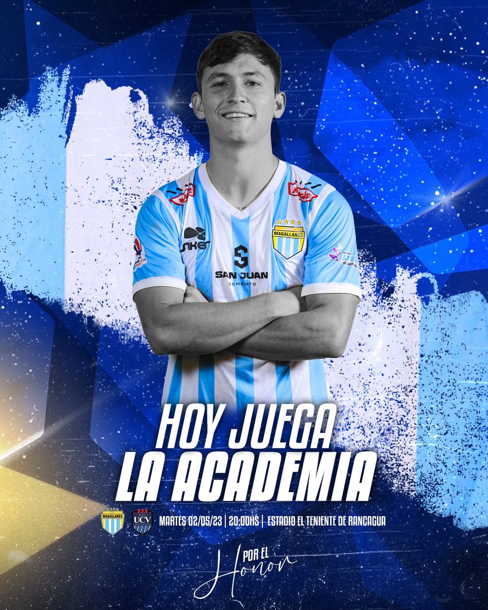 Club Magallanes (@clubmagallanes) on Twitter photo ⚽️| DÍA DE PARTIDO.
Hoy juega la Academia por la CONMEBOL <a href="/Sudamericana/">CONMEBOL Sudamericana</a>
#VamosLaAcademia 🔵⚪️ ⚽️| DÍA DE PARTIDO.
Hoy juega la Academia por la CONMEBOL <a href="/Sudamericana/">CONMEBOL Sudamericana</a>
#VamosLaAcademia 🔵⚪️