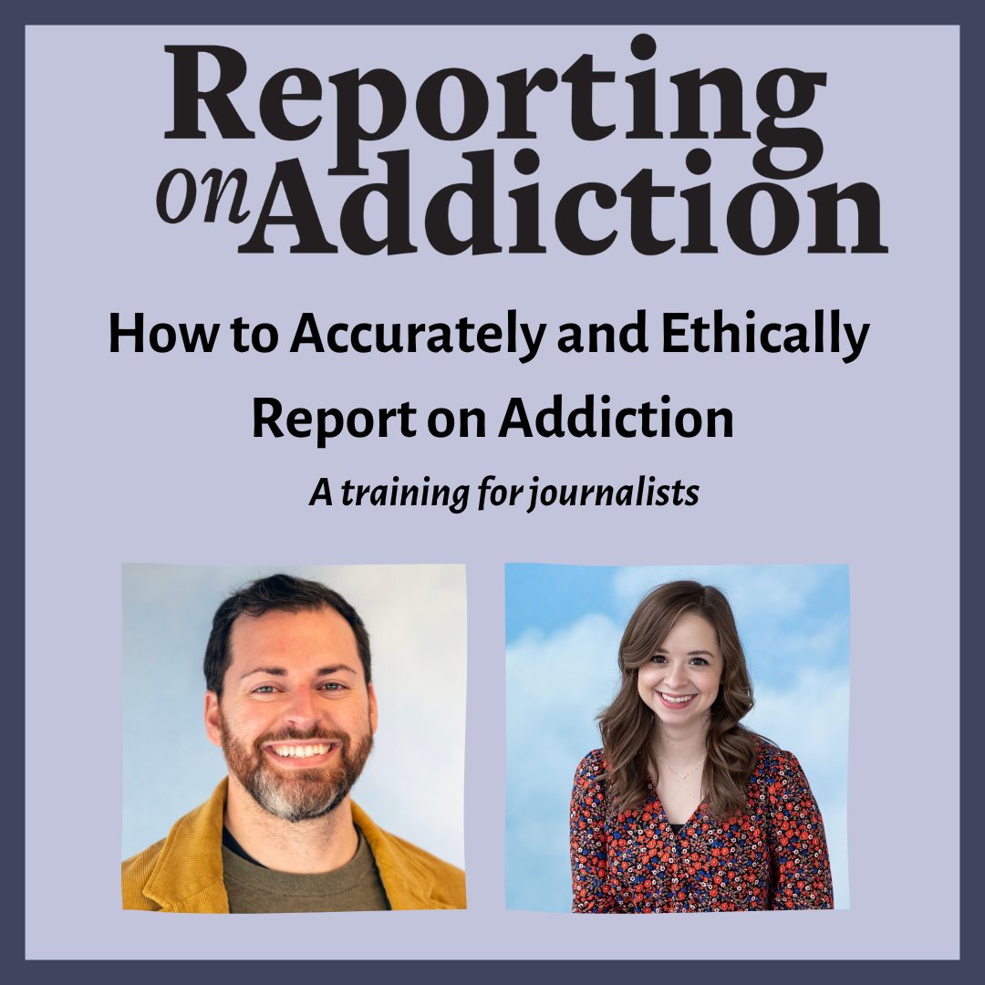 We're hosting a free, in-person training on 'How to ethically and accurately report on addiction' on May 22! Journalists and editors, join us for this day-long event featuring the expertise of @ReportingonSUD! w/ @WNA_news & @WIBroadcasters: ethics.journalism.wisc.edu/addiction/